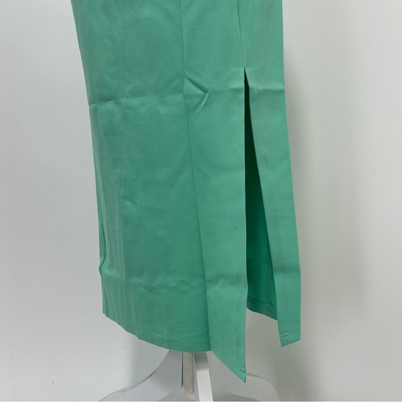 NEW! Petal & Pup Zahra Asymmetrical Neckline Midi Dress in Green - Picture 9 of 17